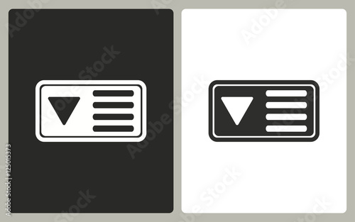 Identification card - vector icon.