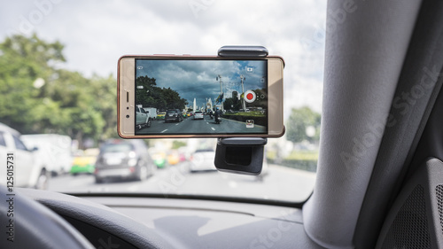 Driving with mobile phone recording