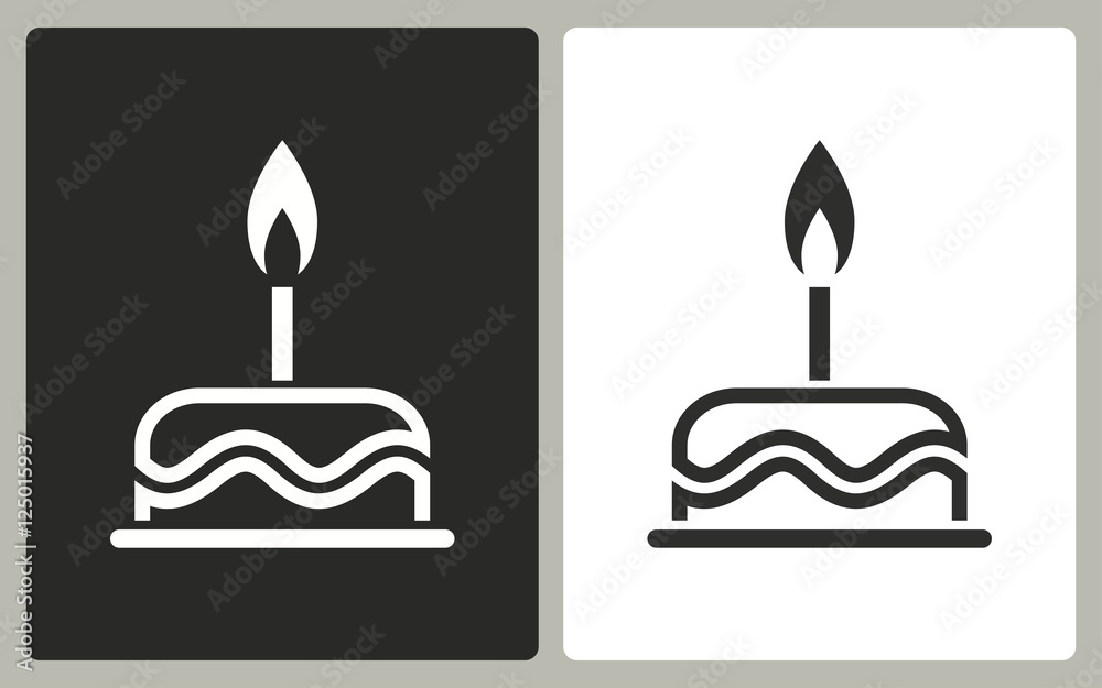 Cake - vector icon. Cake - vector icon.