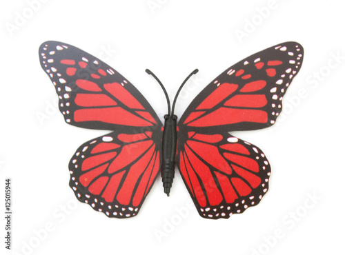 red fake butterfly isolated © onairjiw