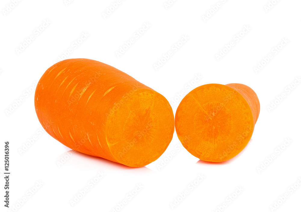 Carrots isolated on white background Carrots isolated on white background