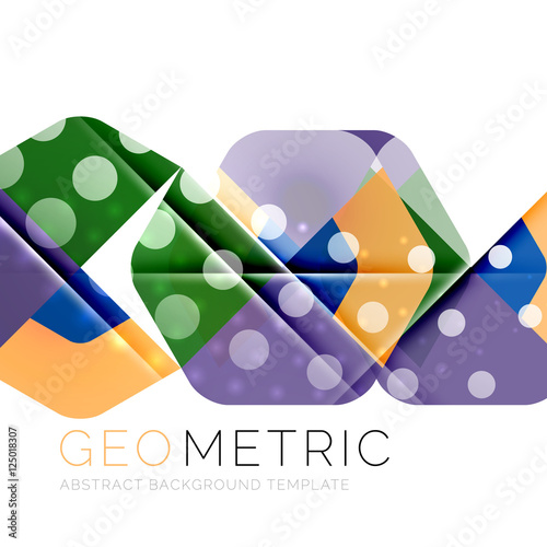 Modern abstract round shapes repititon background