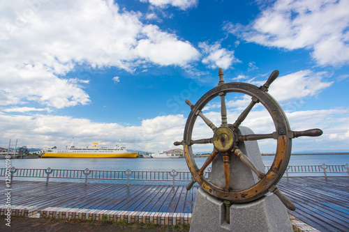 The helm in Aomori bay Japan