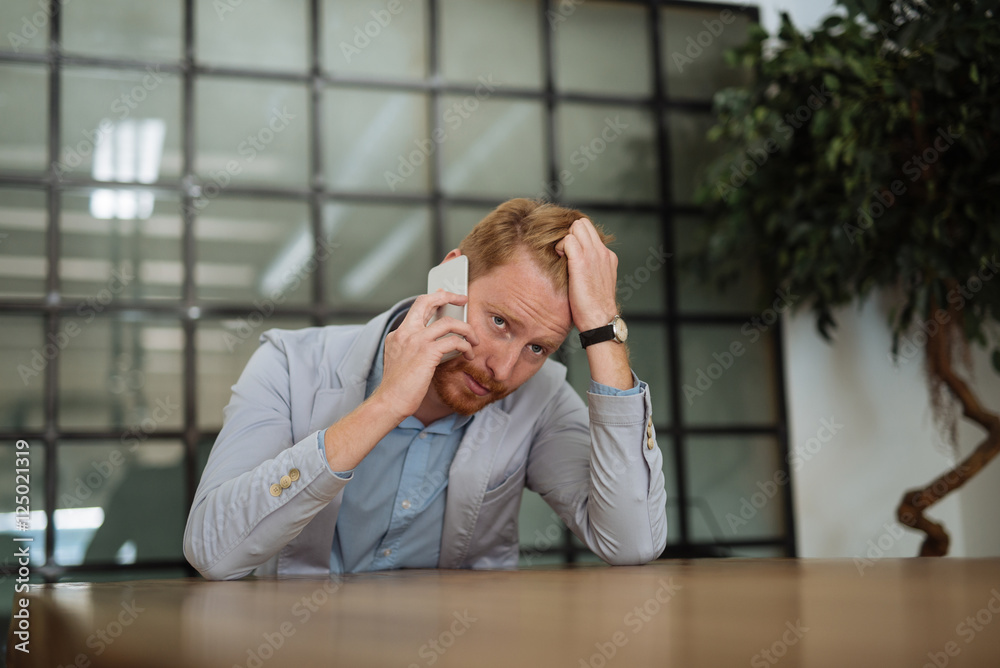 Worried business man Worried business man
