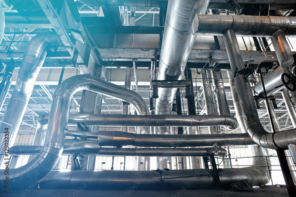 toned interior industrial background. toned interior industrial background.