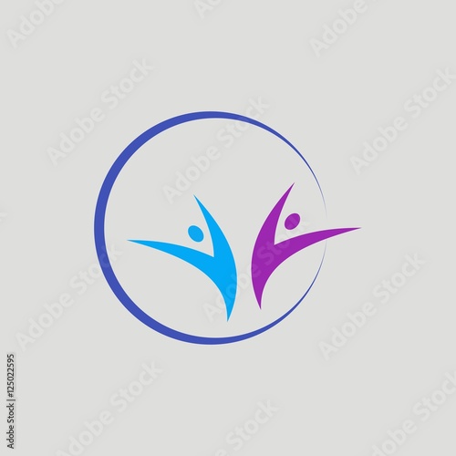 Creative Friendship Logo Stock Vector Adobe Stock Creative Friendship Logo Stock Vector Adobe Stock