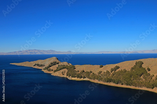 Island of the sun, Isla del Sol, Titicaca lake, Bolivia photo