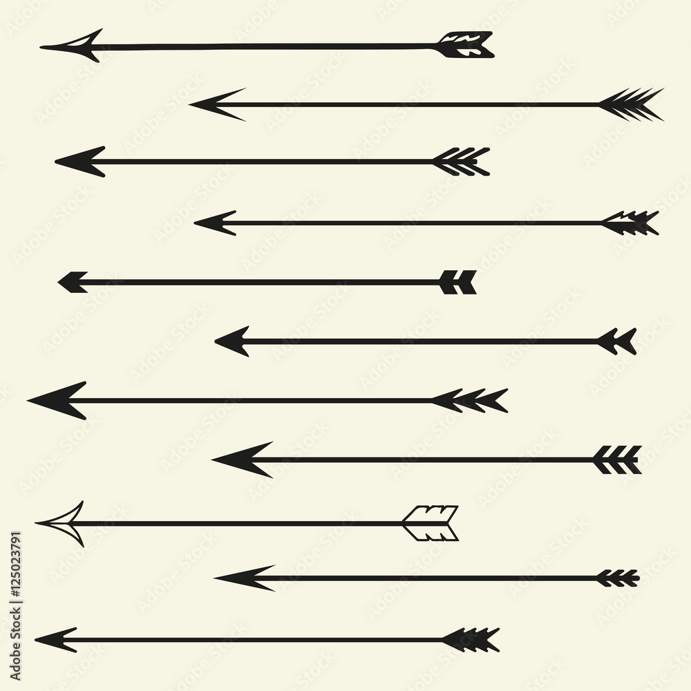 Set arrows vector Set arrows vector