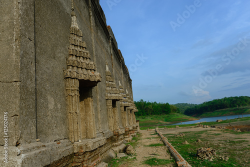 Buddhist Temple abandoned Sagklaburi in Kanchanaburi photo