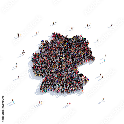 people group shape map Germany
