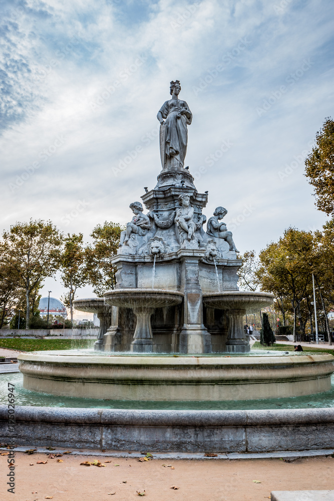 Fontaine de la place du Maréchal Lyautey à Lyon