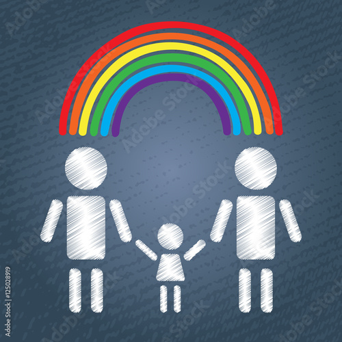 happy gay family