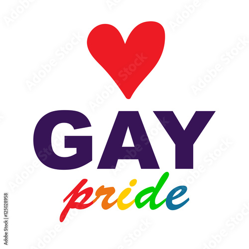 gay pride heart
