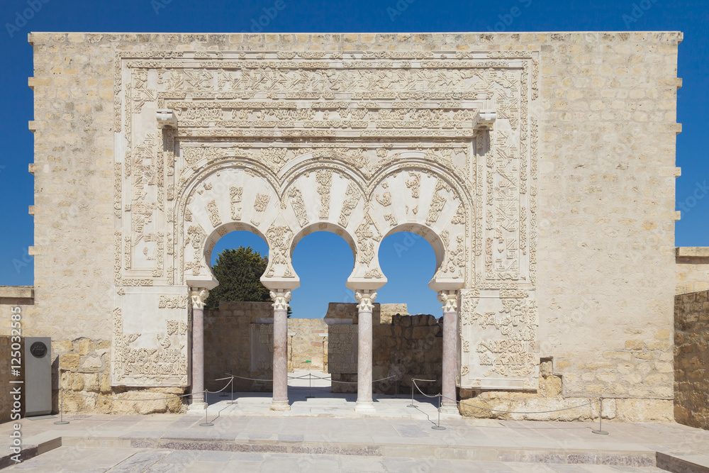 Opgraving en ruïnes van Medina Azahara bij Córdoba