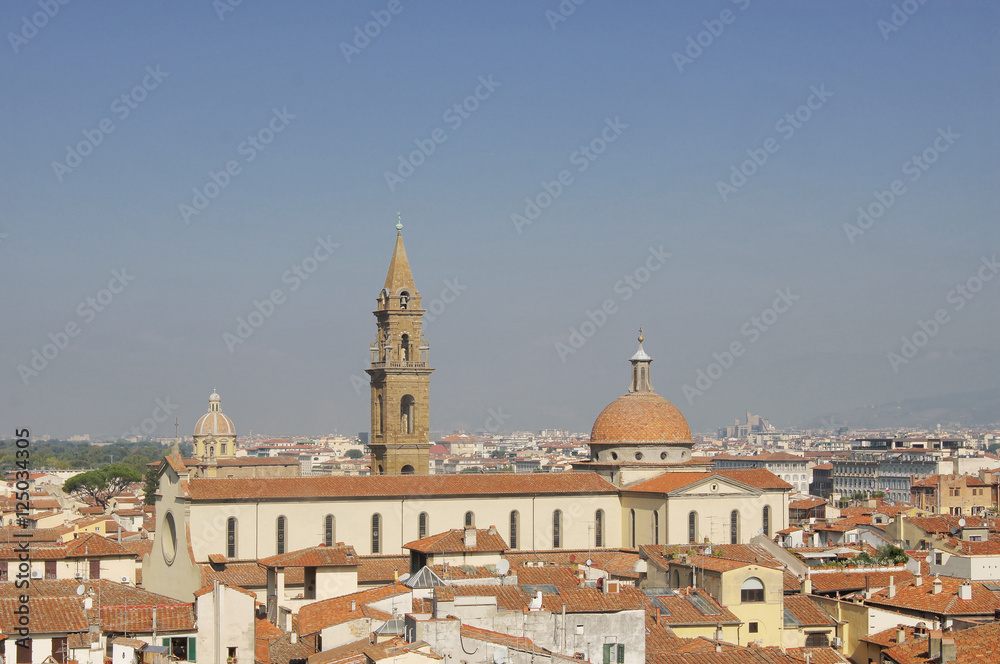 Флоренция/ Италия, вид на крыши Флоренции