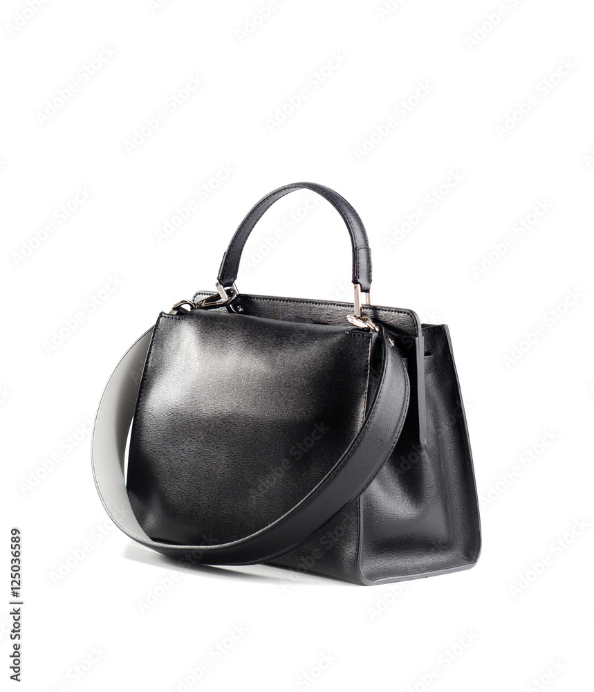 women color leather handbag isolated on white background women color leather handbag isolated on white background