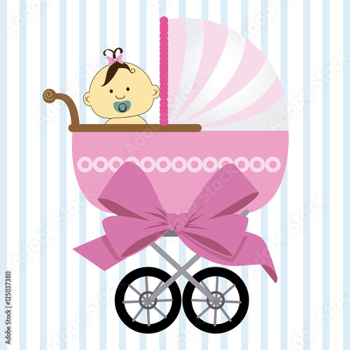 Baby shower design over white background,vector illustration