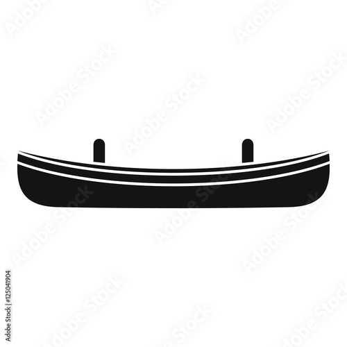 Small boat icon. Simple illustration of small boat vector icon for web