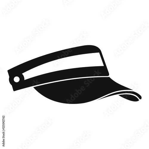 Sun cap icon. Simple illustration of sun cap vector icon for web