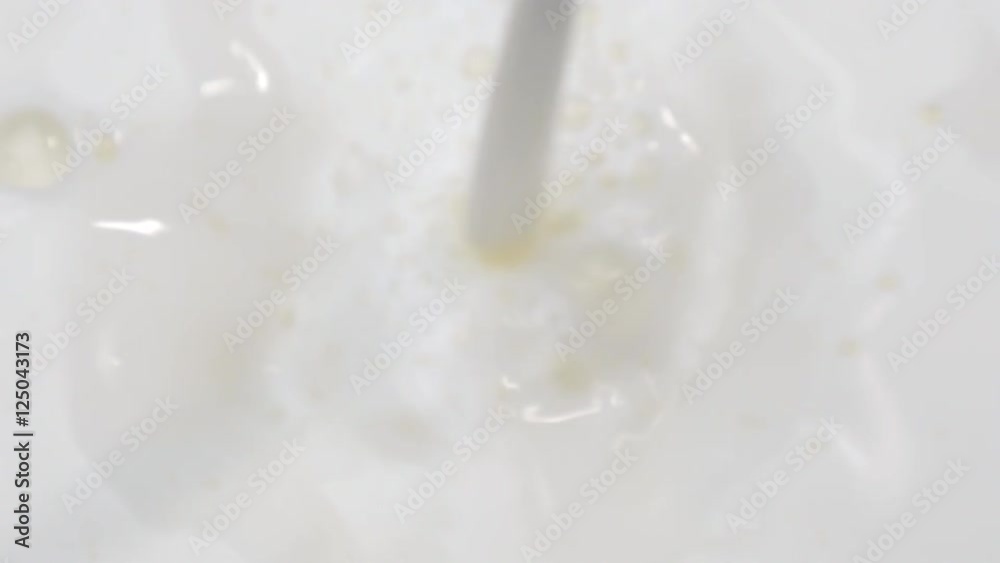 Pouring milk in white
Pouring milk in white