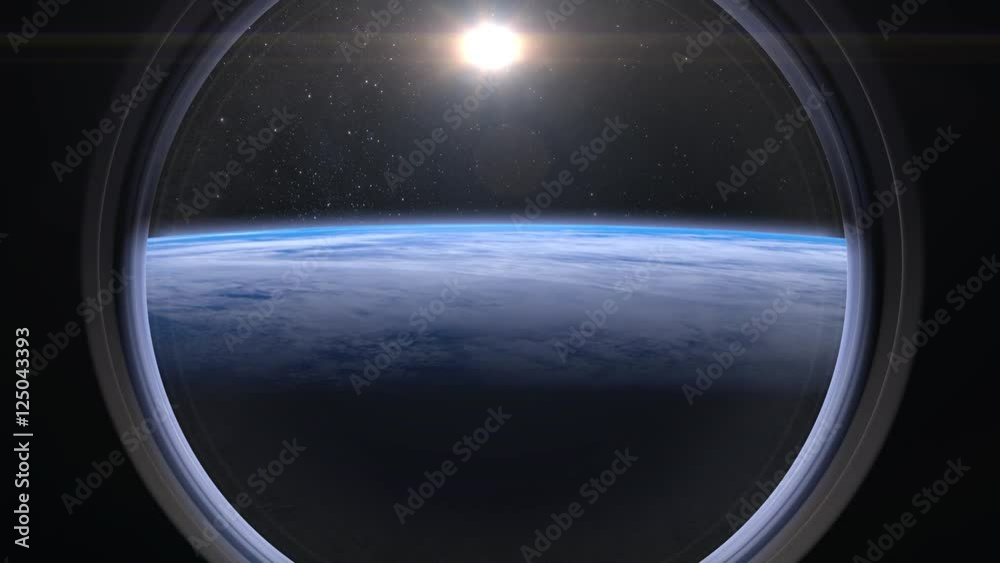 Sunrise over the Earth as seen through window of International Space Station, earth, orbit, ISS. Sunrise over the Earth as seen through window of International Space Station, earth, orbit, ISS.