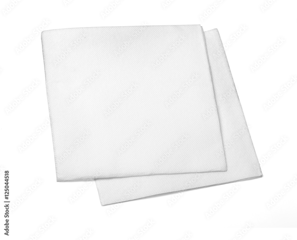 Blank paper napkin Blank paper napkin