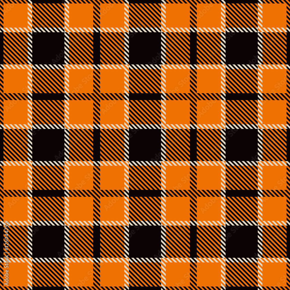 Halloween Tartan Seamless Pattern. Halloween Tartan Seamless Pattern.