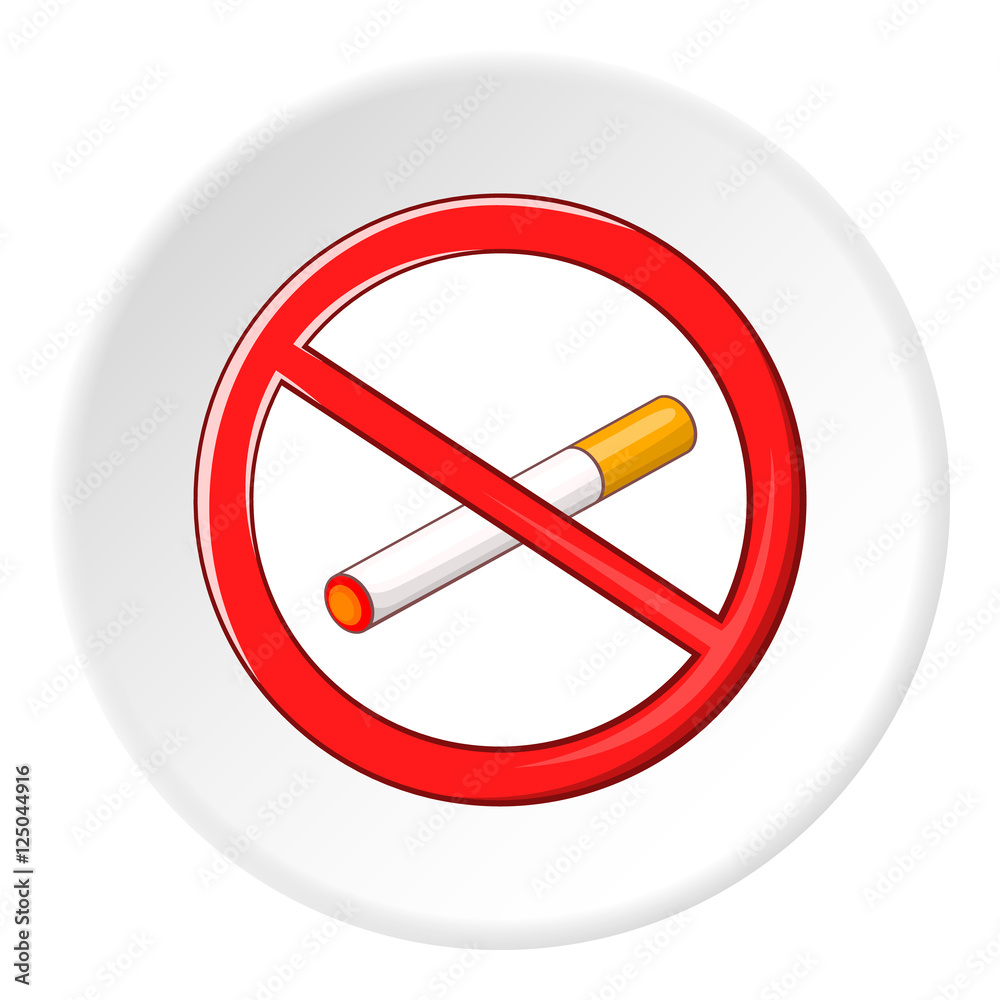 No smoking sign icon. Cartoon illustration of no smoking sign vector icon for web No smoking sign icon. Cartoon illustration of no smoking sign vector icon for web