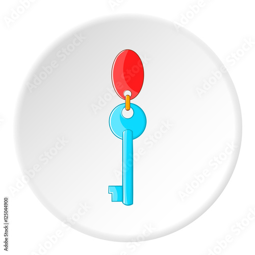 Hotel key icon. Cartoon illustration of hotel key vector icon for web