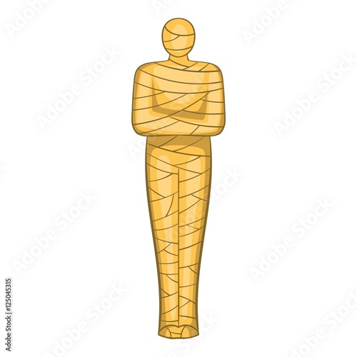 Ancient mummy icon. Cartoon illustration of mummy vector icon for web design