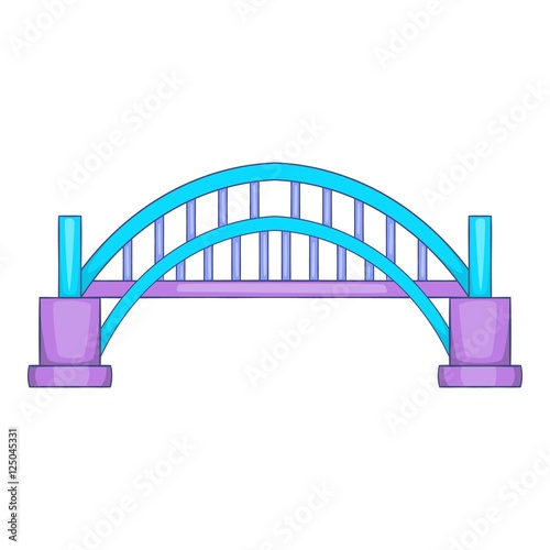 Sydney Harbour bridge icon. Cartoon illustration of Harbour bridge vector icon for web design