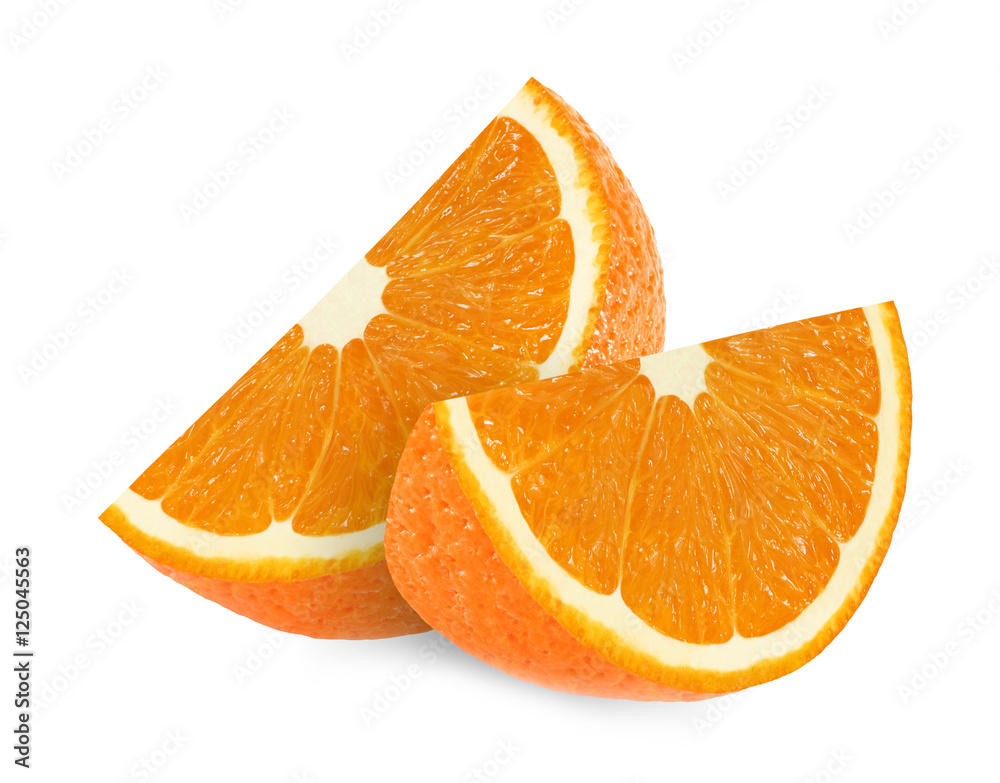 orange fruit slices isolated on white background with clipping path orange fruit slices isolated on white background with clipping path