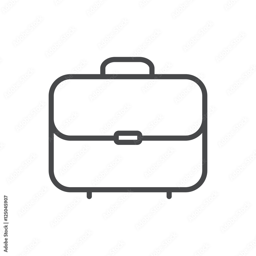 Vector modern thin line icon on white Vector modern thin line icon on white