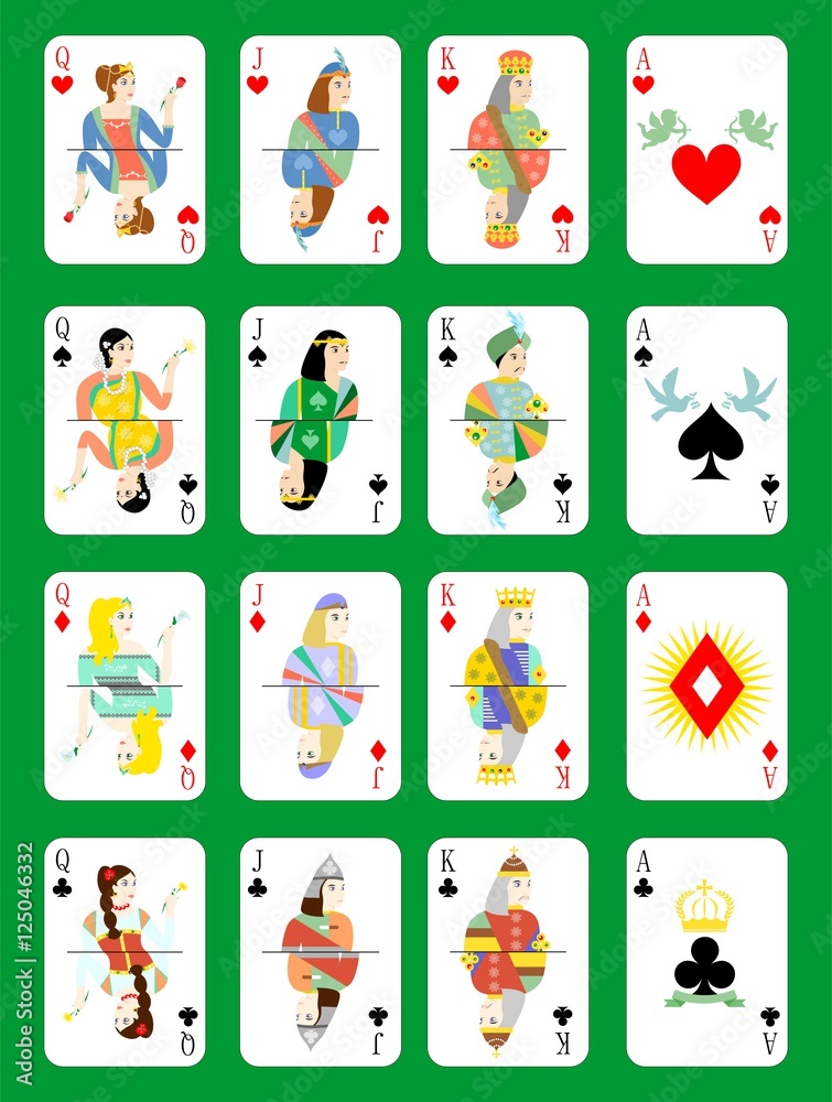 Fototapeta premium playing cards set