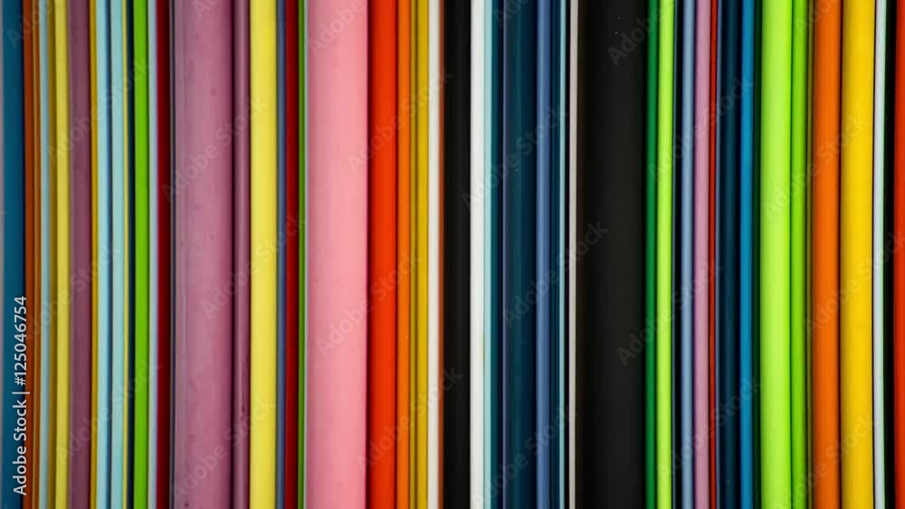 Stop Motion of Abstract Colorful Line Art 