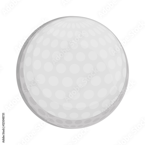 golf ball isolated icon vector illustration design