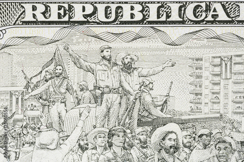 The victory of the Cuban Revolution on the reverse 1 peso..