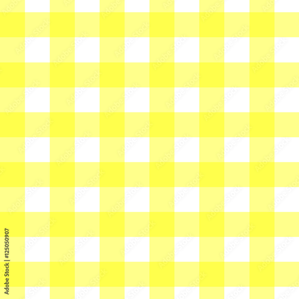 yellow checkered vintage seamless pattern vector