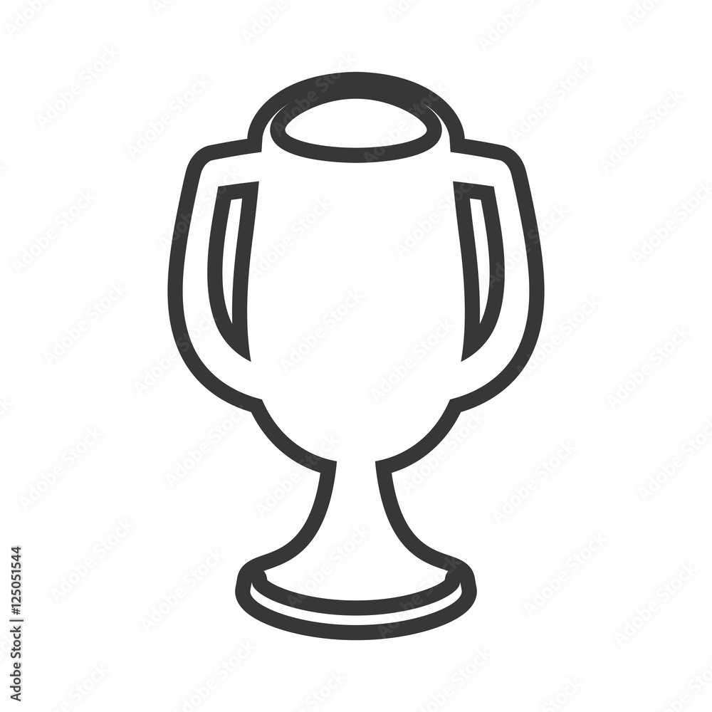 trophy cup winner isolated icon vector illustration design trophy cup winner isolated icon vector illustration design