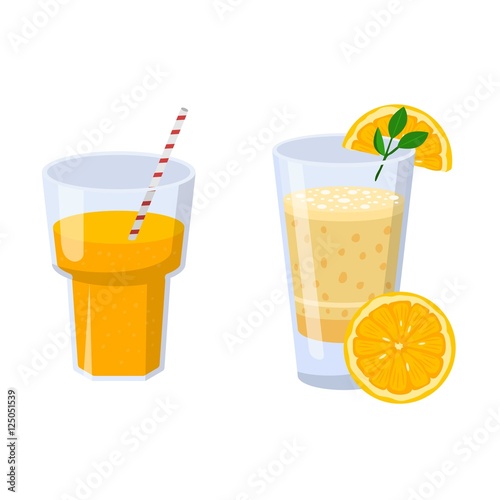 Glass of orange juice