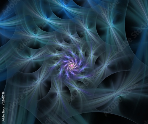 abstract fluffy fractal computer generated image, background for text labels