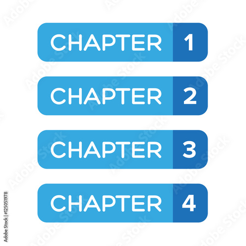 Chapter One, Two, Three, Four vector