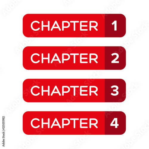 Chapter One, Two, Three, Four vector