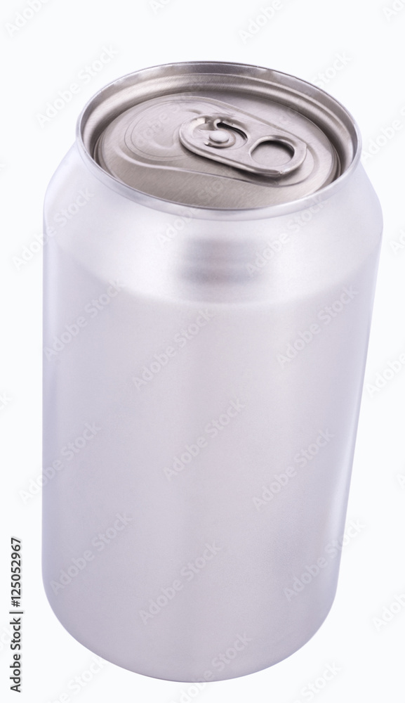 Aluminum soda can isolated on white background Aluminum soda can isolated on white background