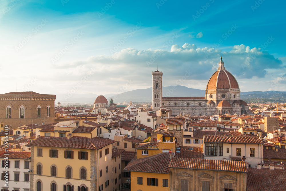 Obraz premium Florence cityscape with Duomo Santa Maria Del Fiore 