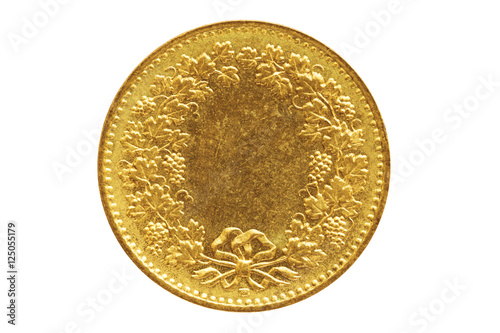 gold coin isolated on white background..