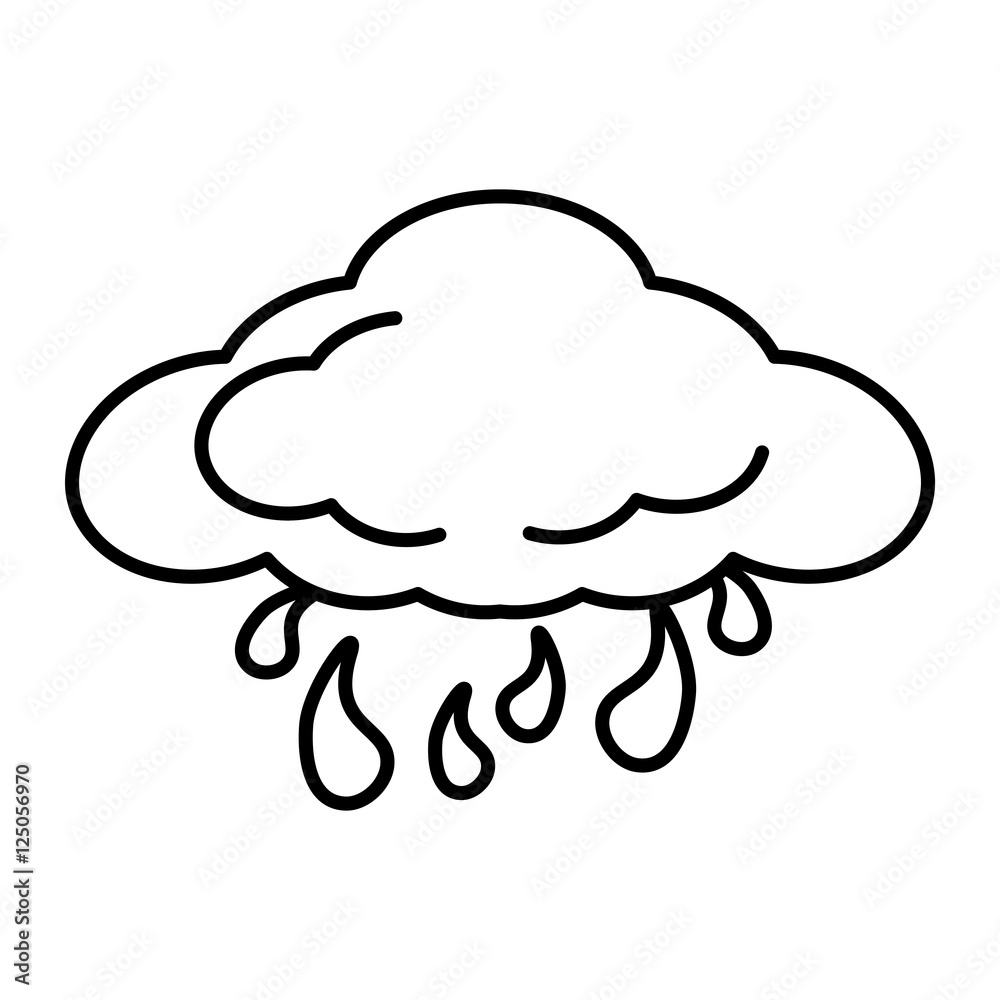 cloud climate concept isolate icon vector illustration design