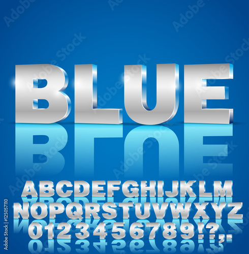 3d vector font