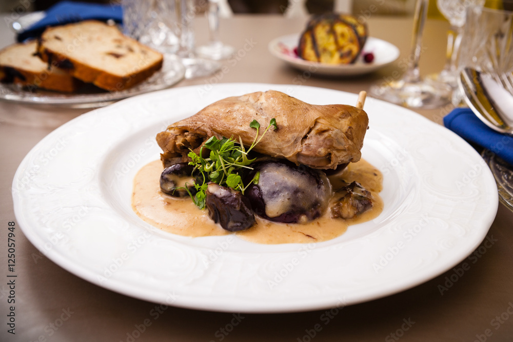 Stewed rabbit leg Stewed rabbit leg
