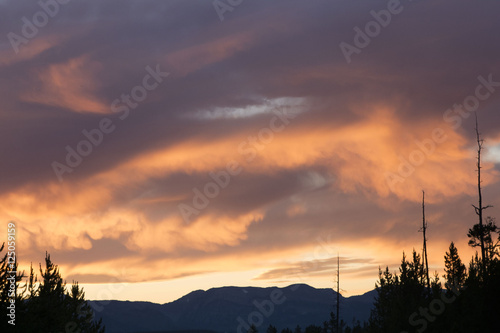 sunset in the clouds